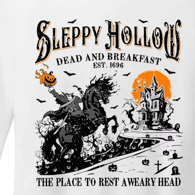 Halloween Sleepy Hollow Dead And Breakfast Womens CVC Long Sleeve Shirt