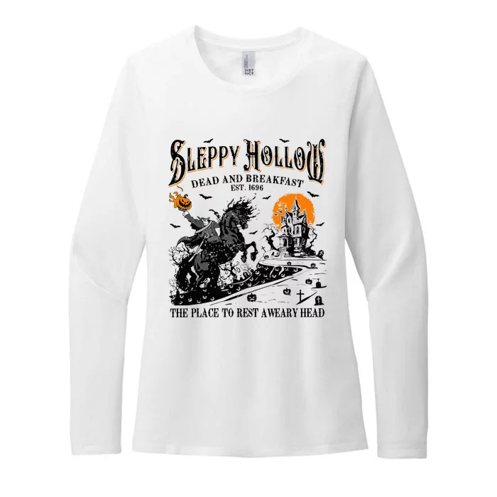 Halloween Sleepy Hollow Dead And Breakfast Womens CVC Long Sleeve Shirt