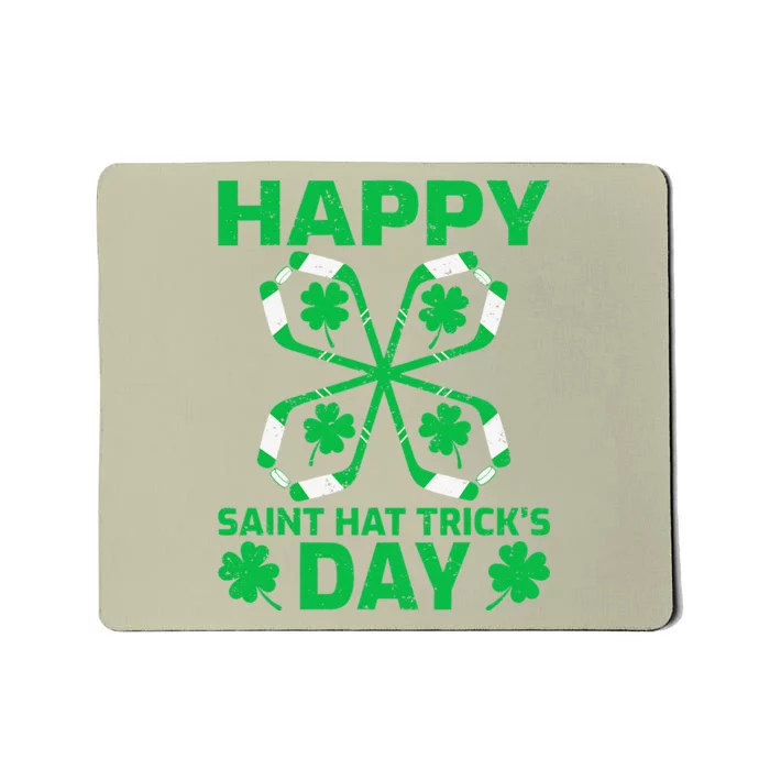 Happy Saint Hatrick's Day Ice Hockey St. Patrick's Day Mousepad