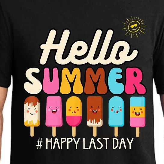 Hello Summer Happy Last Day School Teacher Student Pajama Set