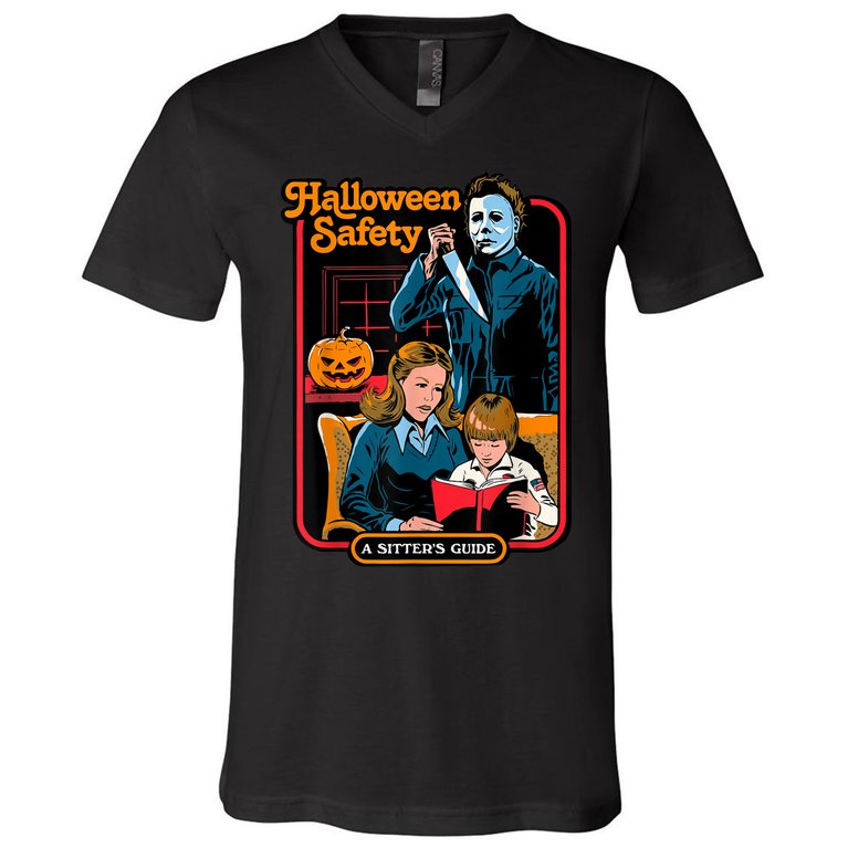 Halloween Safety V-Neck T-Shirt