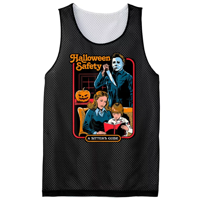 Halloween Safety Mesh Reversible Basketball Jersey Tank