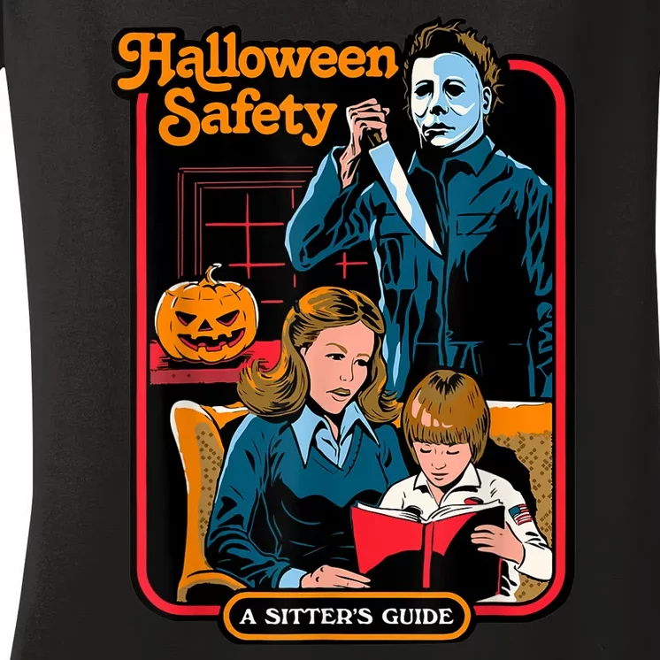 Halloween Safety Women's V-Neck T-Shirt