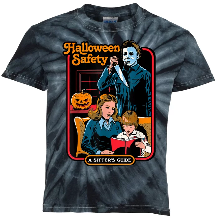 Halloween Safety Kids Tie-Dye T-Shirt