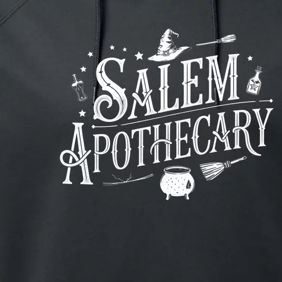 Halloween Sweatshirt Halloween Salem Apothecary Performance Fleece Hoodie