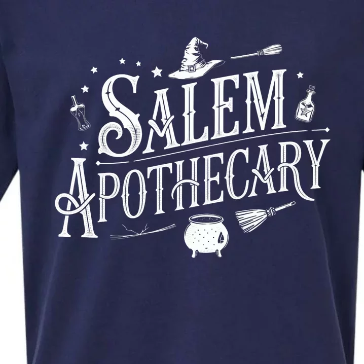 Halloween Sweatshirt Halloween Salem Apothecary Sueded Cloud Jersey T-Shirt