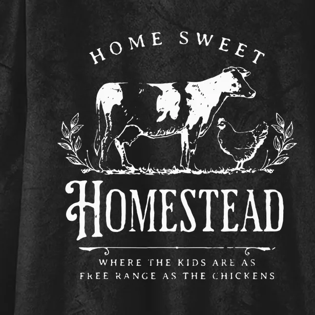 Home Sweet Homestead Farmhouse Hooded Wearable Blanket