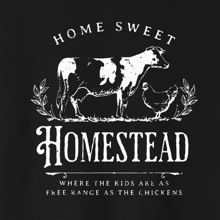 Home Sweet Homestead Farmhouse Women's Crop Top Tee