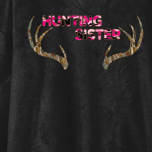 Hunting Sister Hooded Wearable Blanket