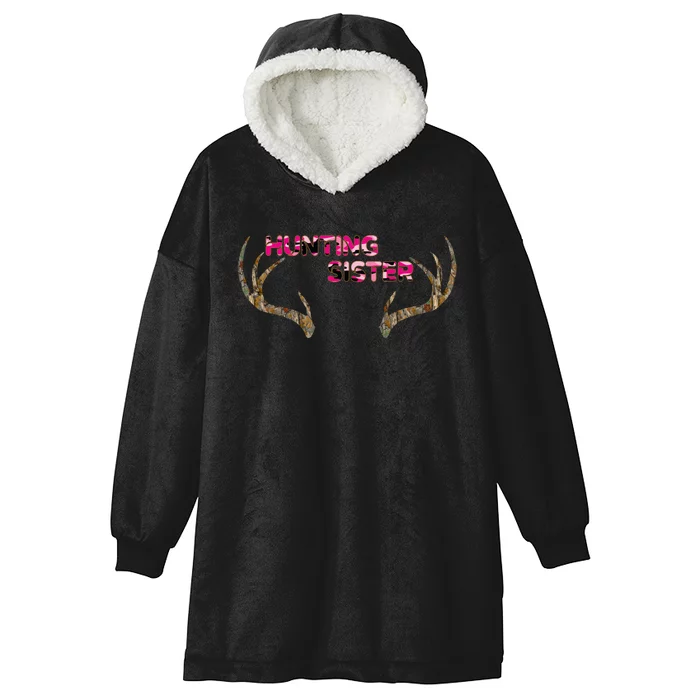 Hunting Sister Hooded Wearable Blanket