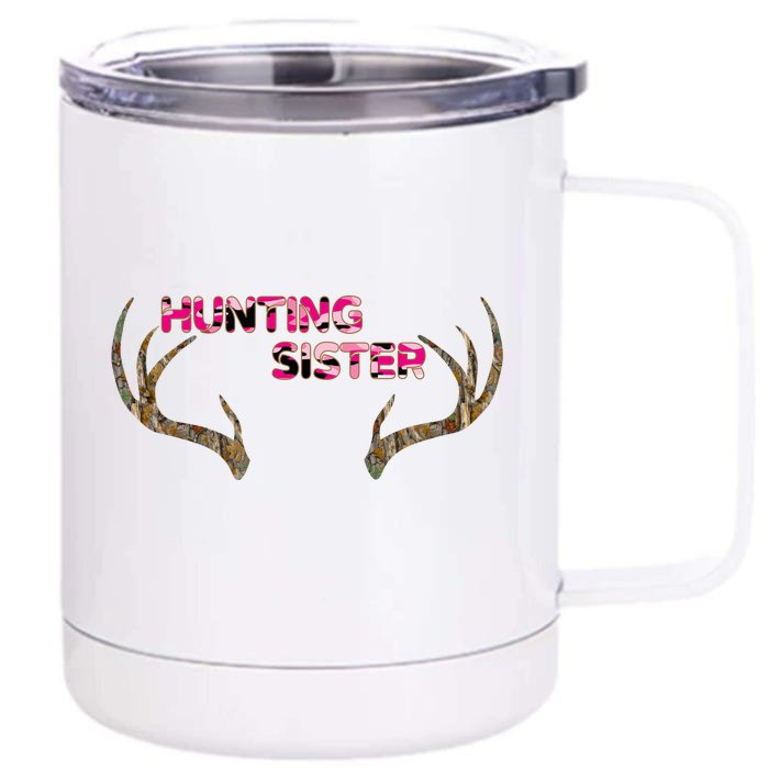 Hunting Sister Front & Back 12oz Stainless Steel Tumbler Cup