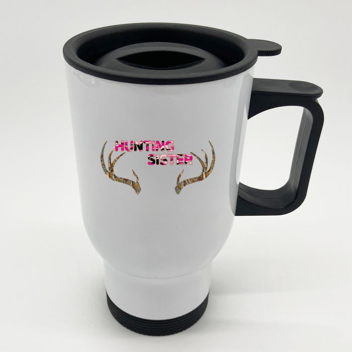 Hunting Sister Front & Back Stainless Steel Travel Mug