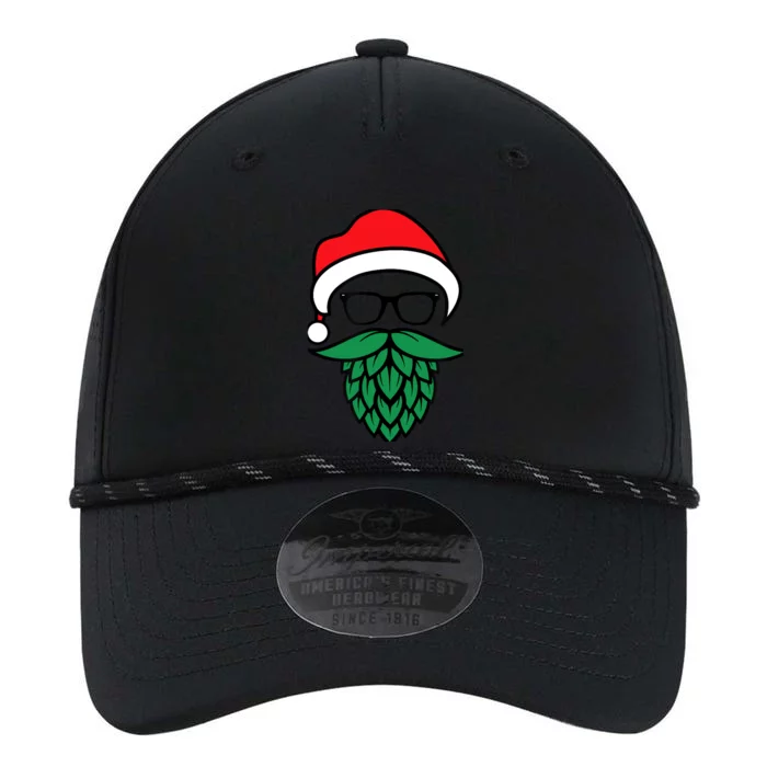 Hipster Santa Hops Beard Christmas For Beer Lovers Performance The Dyno Cap