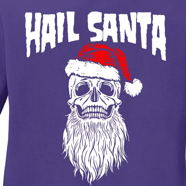 Hail Santa Ladies Long Sleeve Shirt