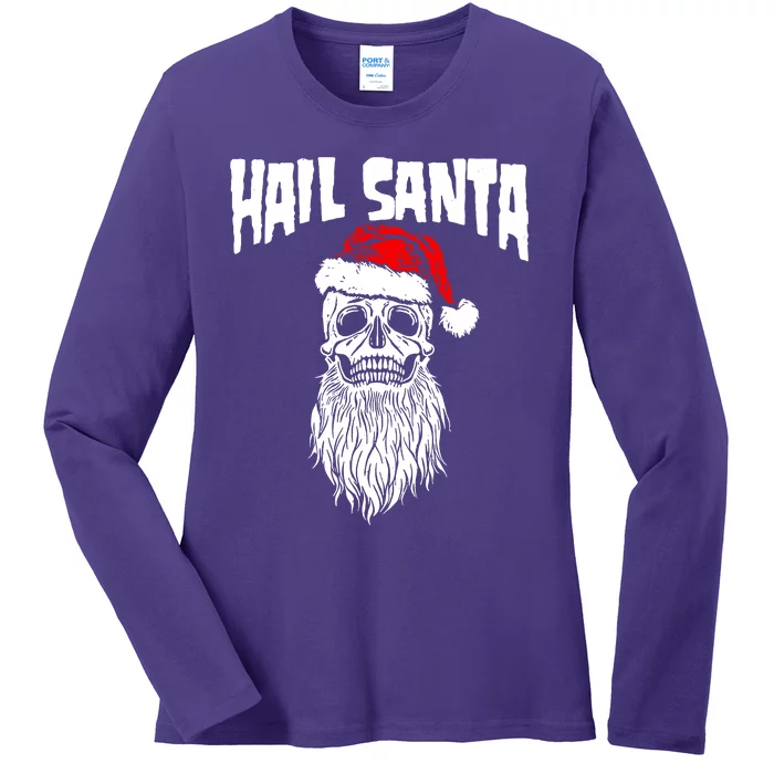 Hail Santa Ladies Long Sleeve Shirt