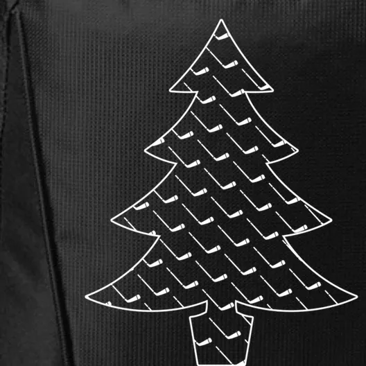 Hockey Stick Hockey Lover Christmas Tree Gift City Backpack