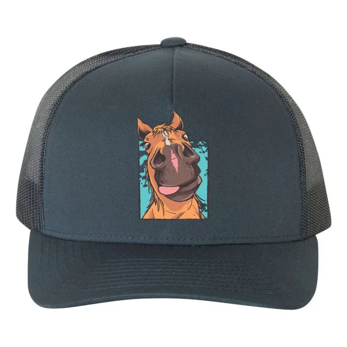 Horse Selfie Yupoong Adult 5-Panel Trucker Hat