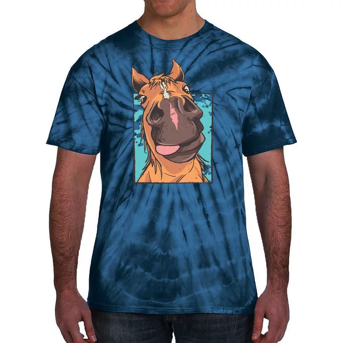 Horse Selfie Tie-Dye T-Shirt