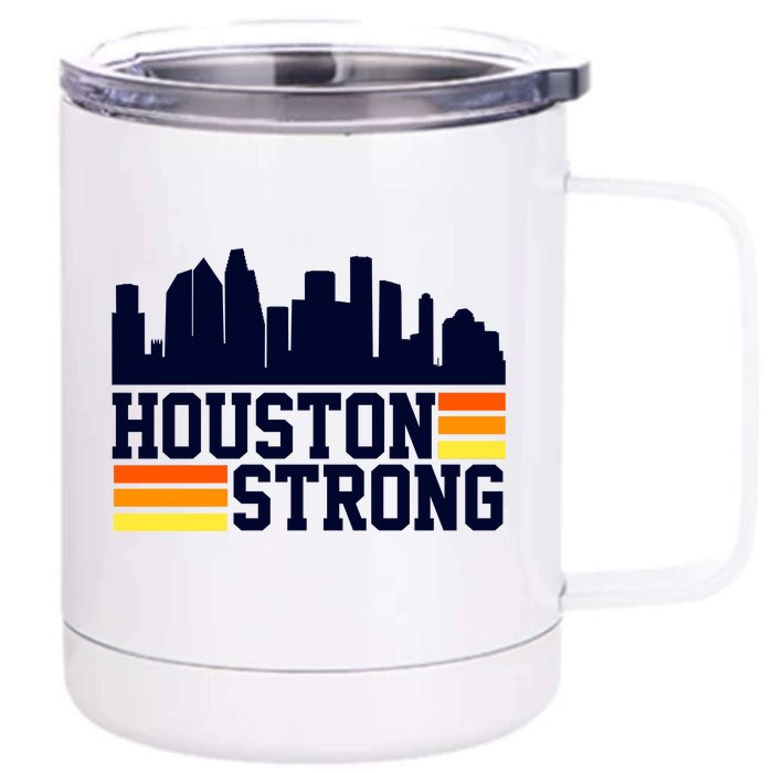 Houston Strong Front & Back 12oz Stainless Steel Tumbler Cup