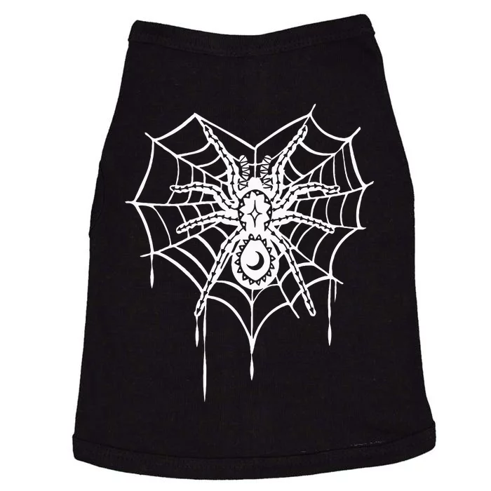 Halloween Spider Heart Web Doggie Tank