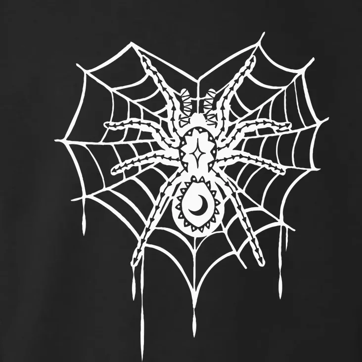 Halloween Spider Heart Web Toddler Hoodie