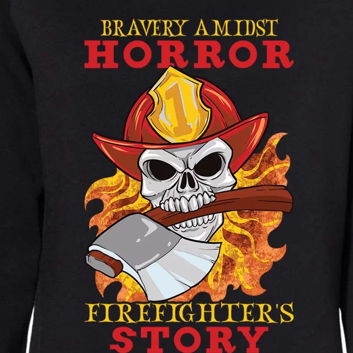 Horror Spooky Halloween Firefighter Firefighting Rescue Gift Womens California Wash Sweatshirt