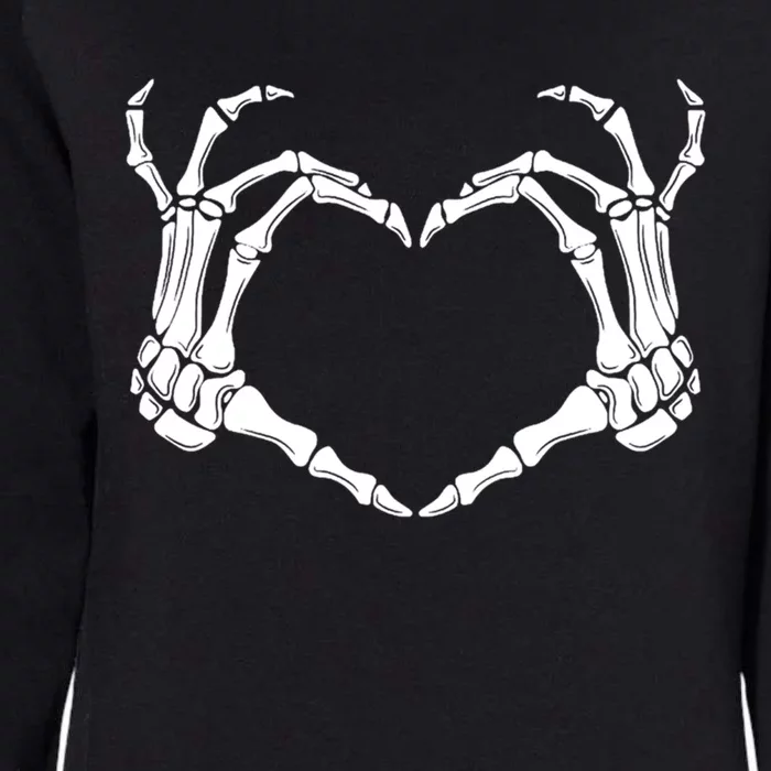 Halloween Skeleton Hands Heart Meaningful Gift Womens California Wash Sweatshirt