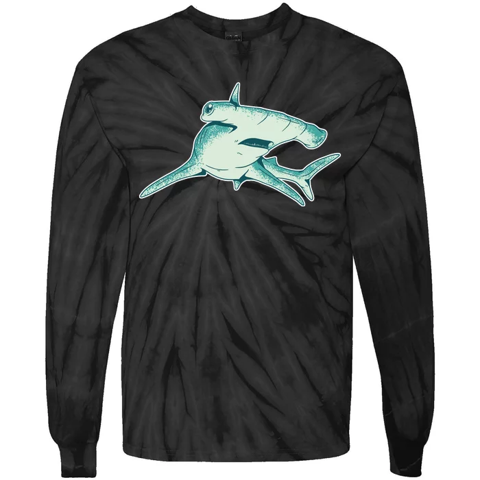 Hammerhead Shark Tie-Dye Long Sleeve Shirt