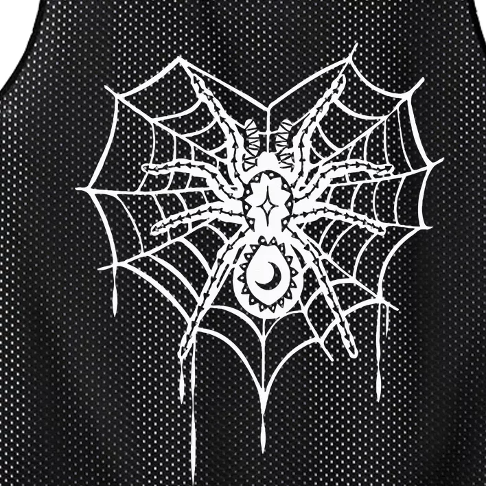 Halloween Spider Heart web Mesh Reversible Basketball Jersey Tank