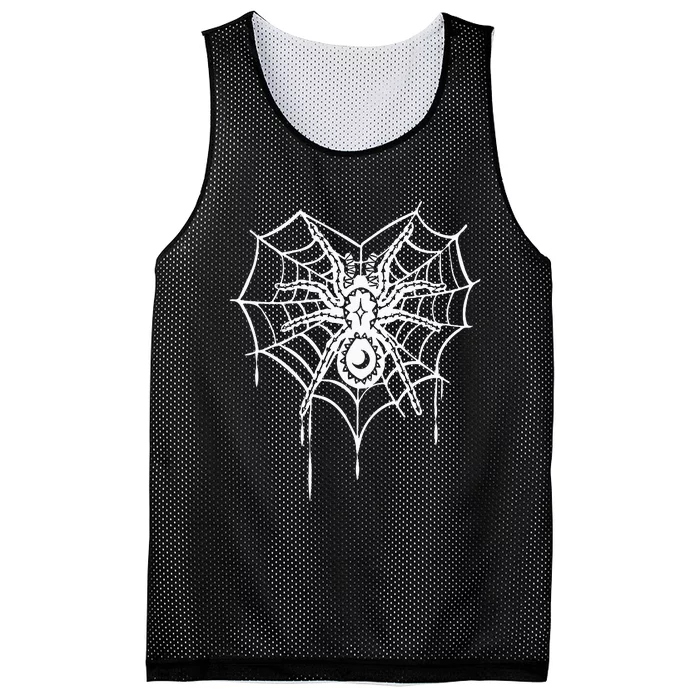 Halloween Spider Heart web Mesh Reversible Basketball Jersey Tank