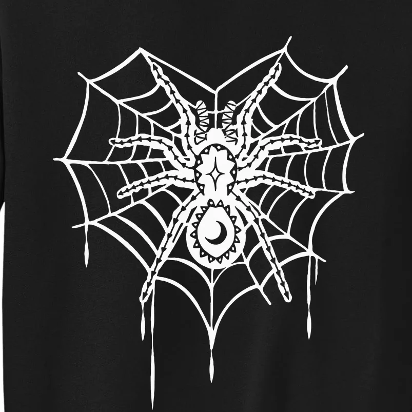 Halloween Spider Heart web Tall Sweatshirt