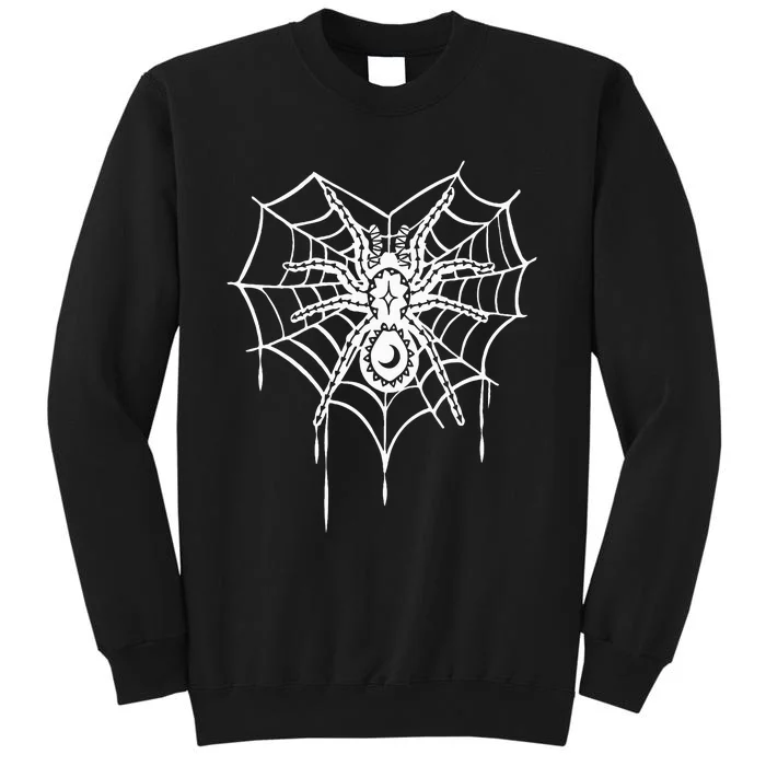 Halloween Spider Heart web Tall Sweatshirt