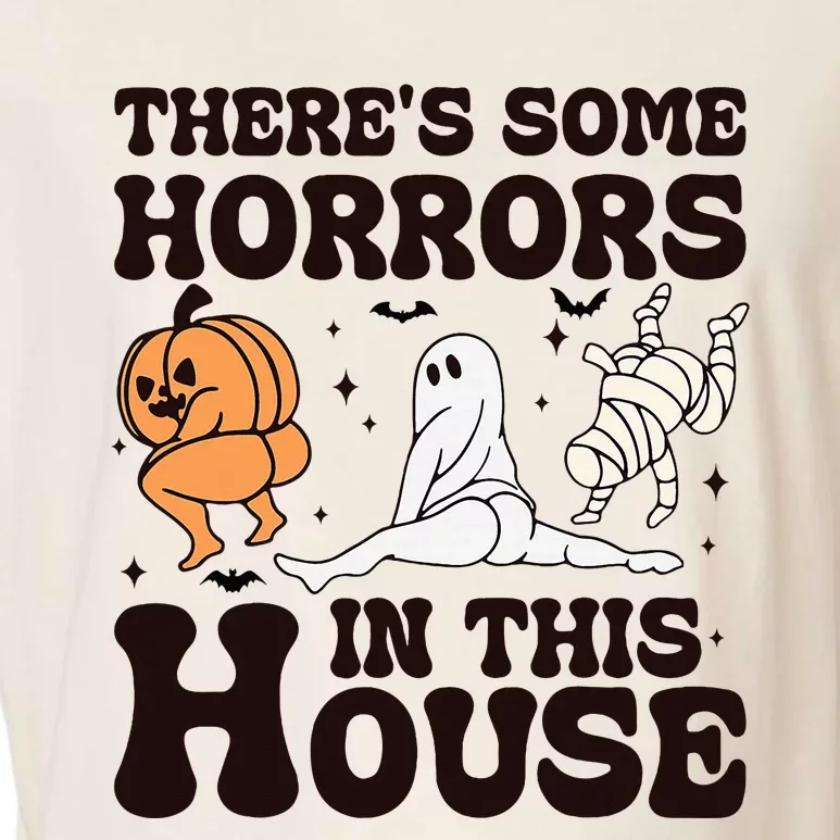 Halloween Some Horrors In This House Funny Costume Garment-Dyed Women's Muscle Tee