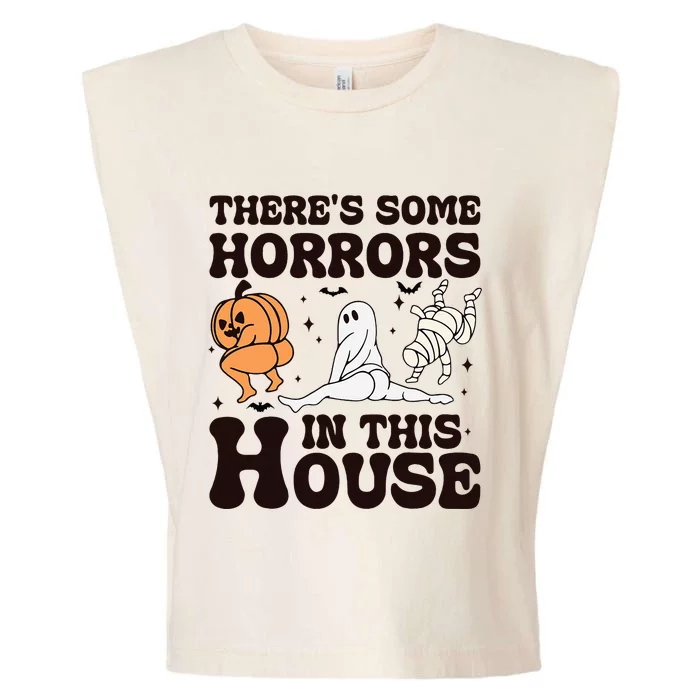 Halloween Some Horrors In This House Funny Costume Garment-Dyed Women's Muscle Tee