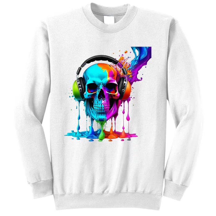 Headphone Skull Sweatshirt