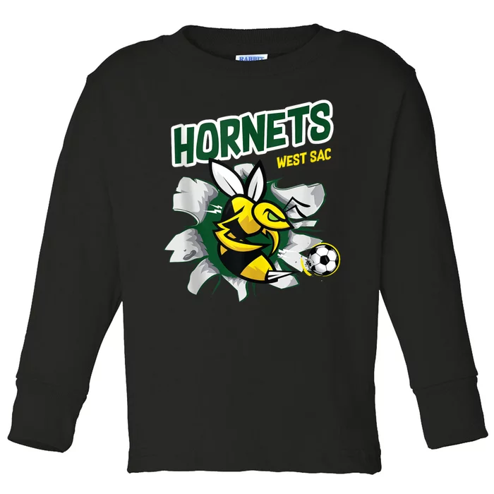 Hornets Soccer Toddler Long Sleeve Shirt