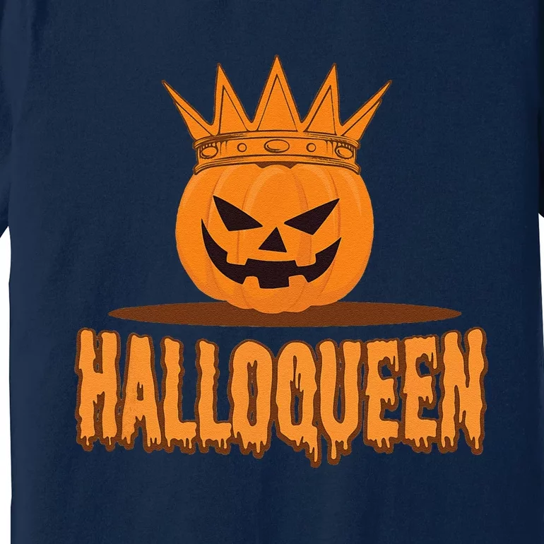 Halloqueen Spooky Happy Halloween Pumpkin Premium T-Shirt