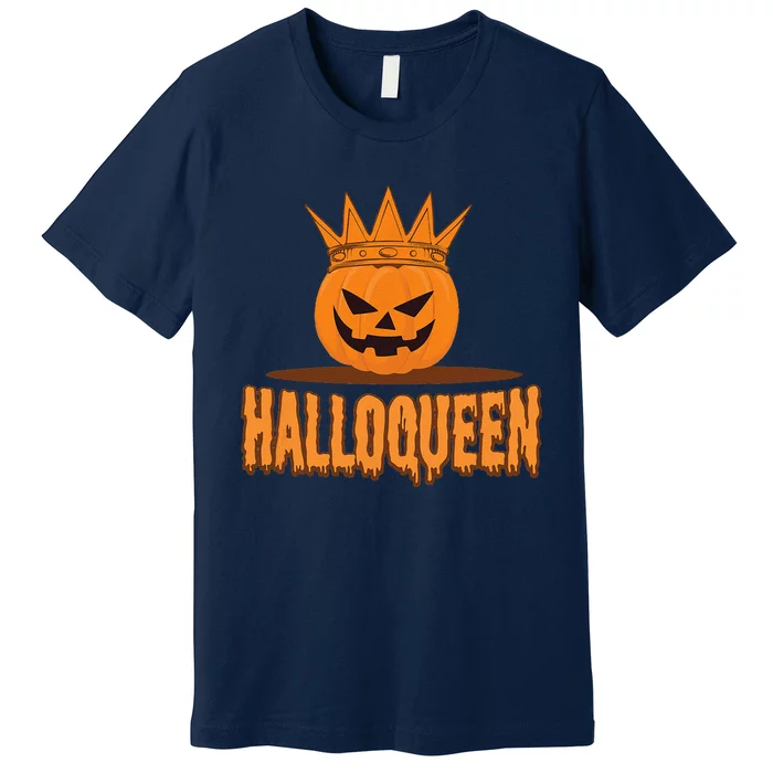 Halloqueen Spooky Happy Halloween Pumpkin Premium T-Shirt