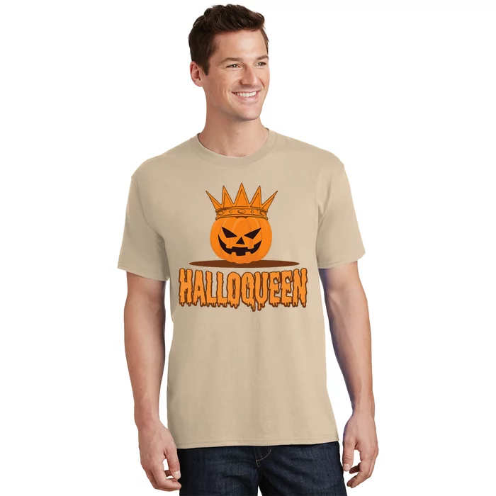 Halloqueen Spooky Happy Halloween Pumpkin T-Shirt