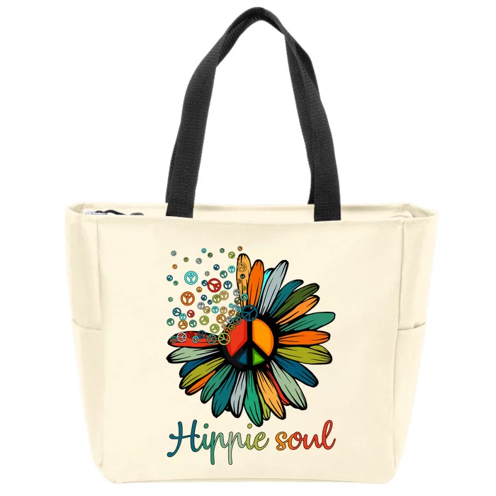 Hippie Soul Zip Tote Bag