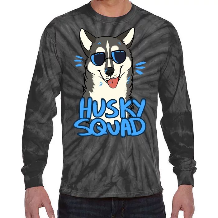 Husky Squad Tie-Dye Long Sleeve Shirt