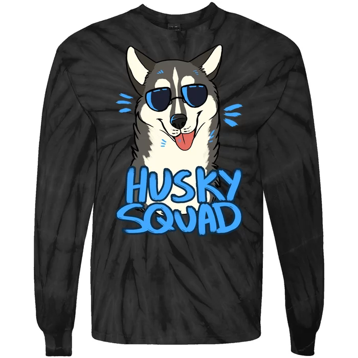 Husky Squad Tie-Dye Long Sleeve Shirt