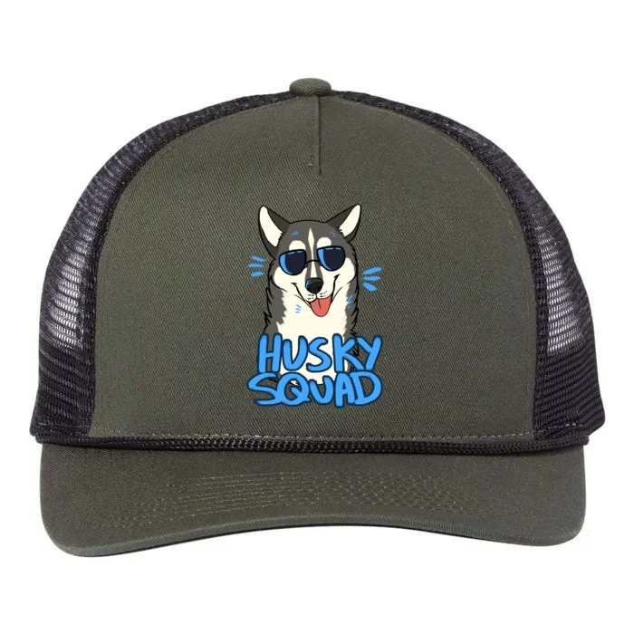 Husky Squad Retro Rope Trucker Hat Cap