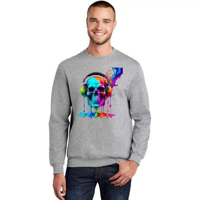 Headphone Skull Tall Sweatshirt