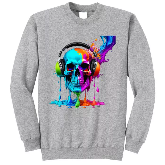 Headphone Skull Tall Sweatshirt