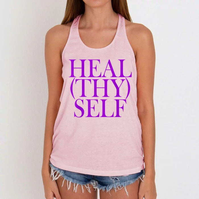 Heal(thy) Self Women's Knotted Racerback Tank