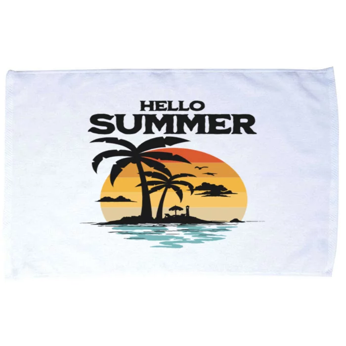 Hello Summer Microfiber Hand Towel