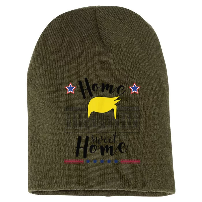 Home Sweet Home Donald Trump White House Blond Hair Short Acrylic Beanie