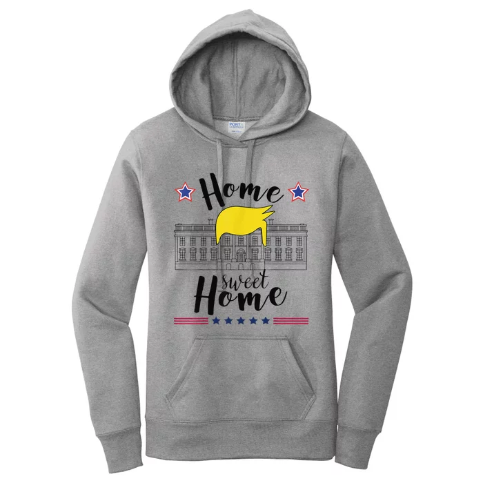 Home Sweet Home Donald Trump White House Blond Hair Women's Pullover Hoodie