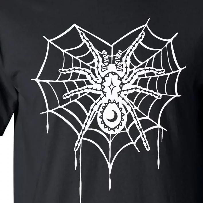 Halloween Spider Heart Web Tall T-Shirt